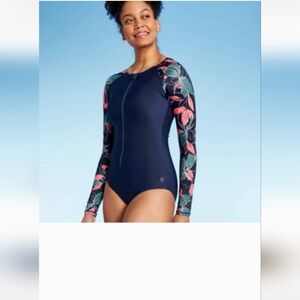 All in Motion swimsuit rash guard one piece SIze SMALL